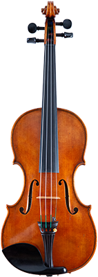 vista delantera violin marrón chocolate Stefan Marinescu